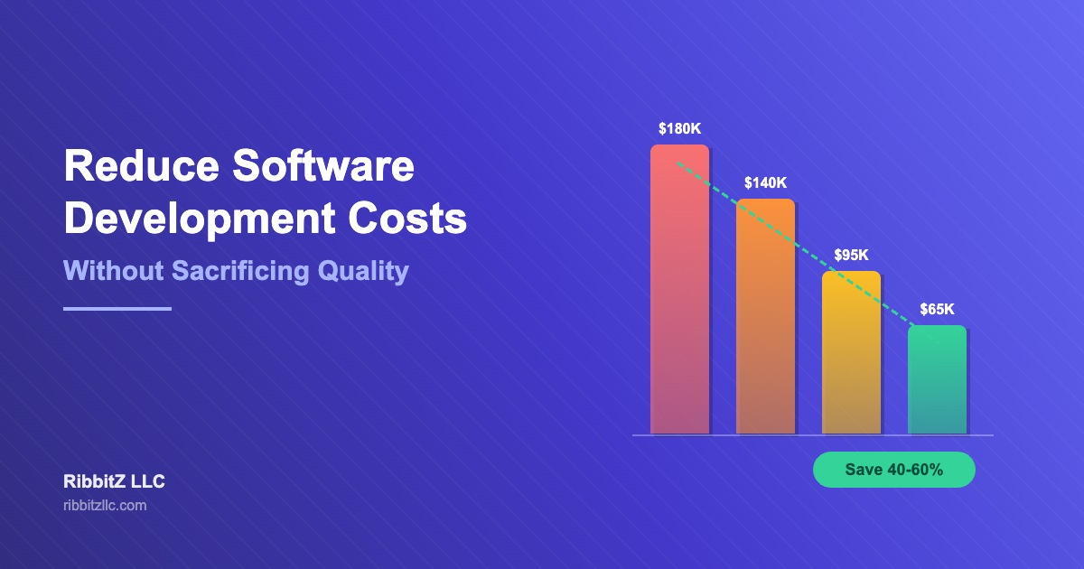 reduce dev costs chart 2026 - RibbitZ LLC